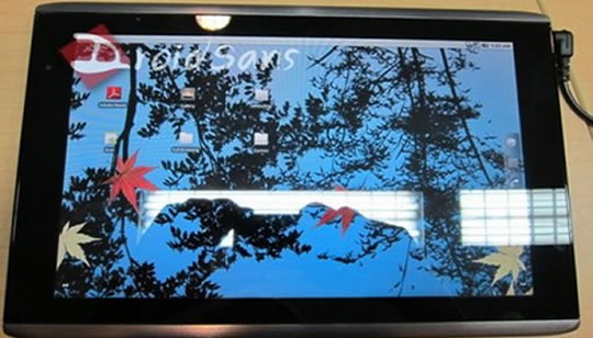 Tablet Acer con Android 3 Gingerbread