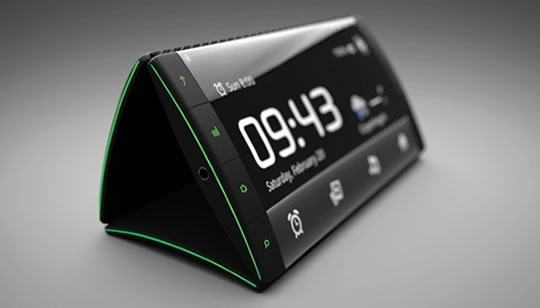 Concepto teléfono Celular Flip