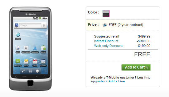 T-Mobile G2 ya disponible en Estados Unidos