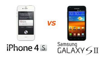 Apple iPhone 4S - Samsung Galaxy S II