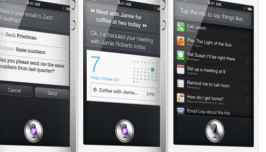 Apple Siri iPhone 4 iPad 2